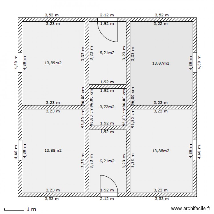 Plan Maison Maison Carre Maison Moderne