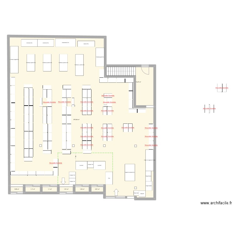 LSRG Caisse centrale Disposition 2. Plan de 8 pièces et 290 m2