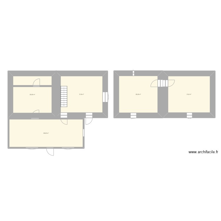 Plan maison. Plan de 5 pièces et 113 m2