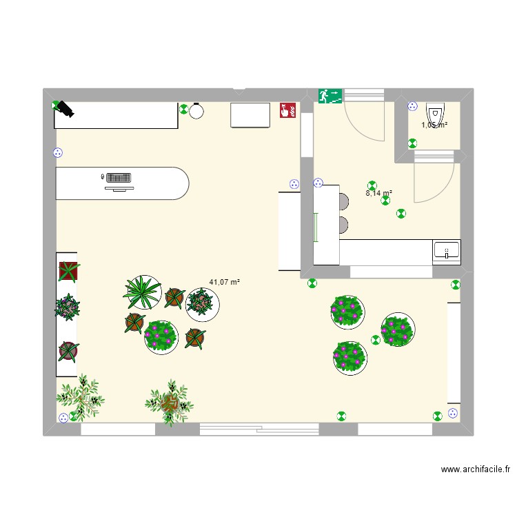 Magasin Fleuriste Plan Dessin Par Pauline Potier