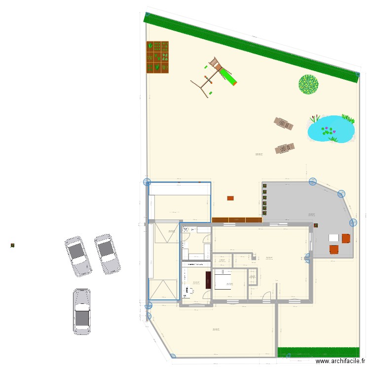 Maison quevre v5. Plan de 9 pièces et 628 m2