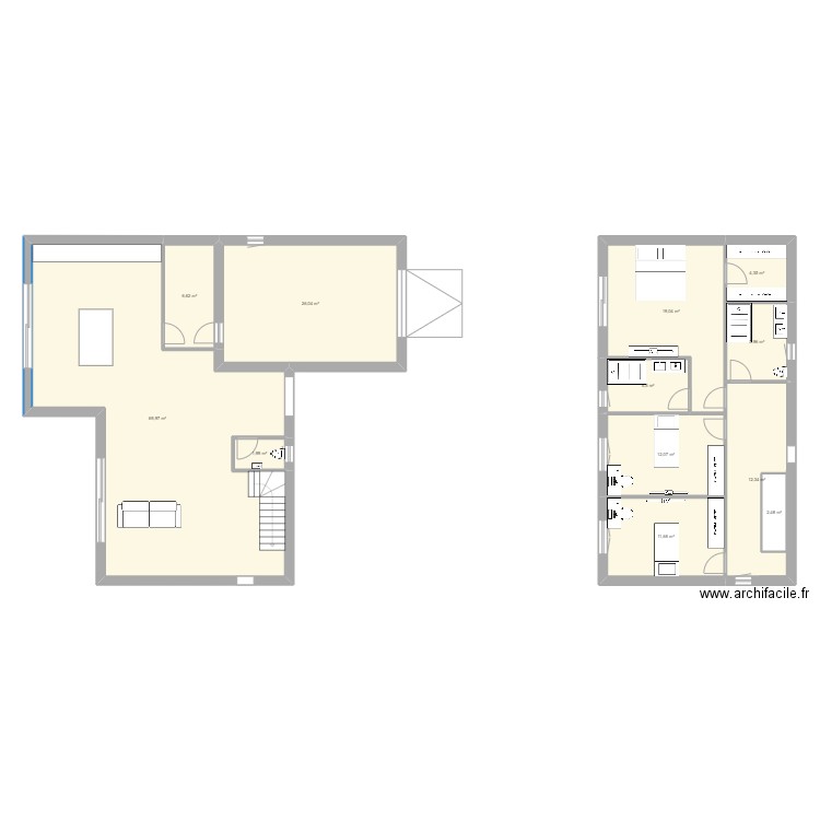 Maison Lionel 1. Plan de 12 pièces et 181 m2