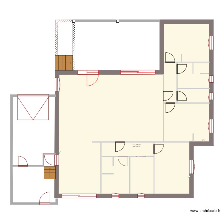 plan cotation elevation  SANS COTATION. Plan de 1 pièce et 145 m2