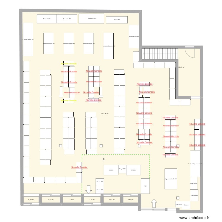 LSRG Caisse centrale. Plan de 8 pièces et 290 m2