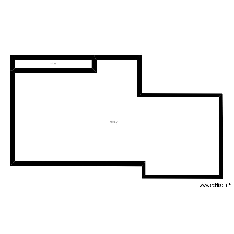 Maison Chapon-Seraing. Plan de 2 pièces et 114 m2