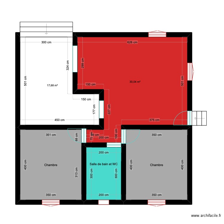 Maison 9*9m2. Plan de 5 pièces et 82 m2