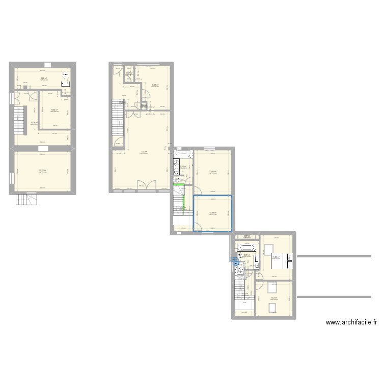 A Briand v4 Plan 18 pièces 176 m2 dessiné par Antoinehdbdb