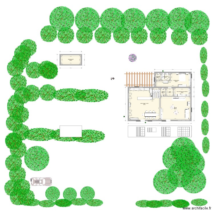 plan RDC GROIX avec cuisine côté sud 28 11 2021. Plan de 9 pièces et 145 m2
