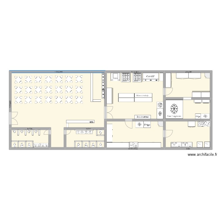 Steak House Plan Pi Ces M Dessin Par Alejandro Barrera