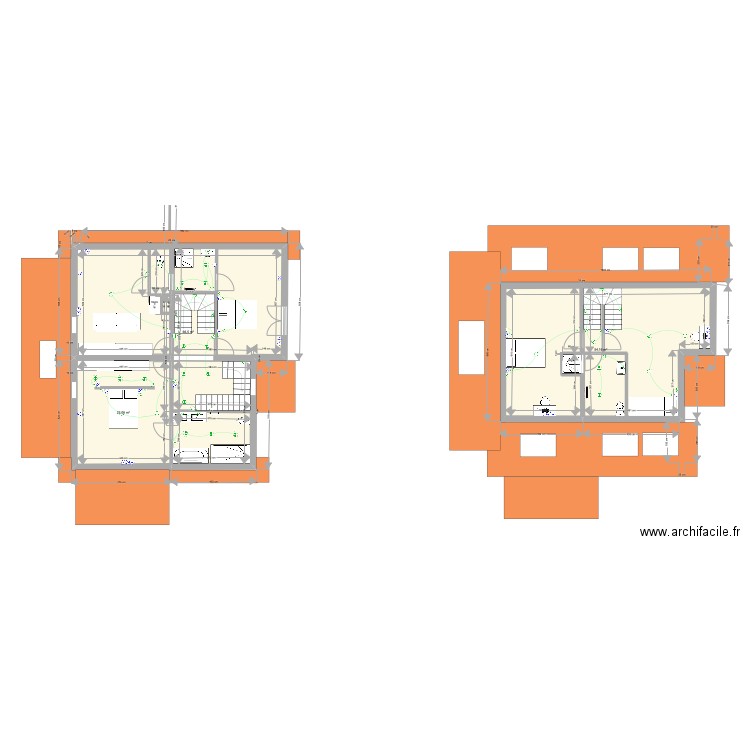 ARBOUSIER ETAGES. Plan de 3 pièces et 143 m2