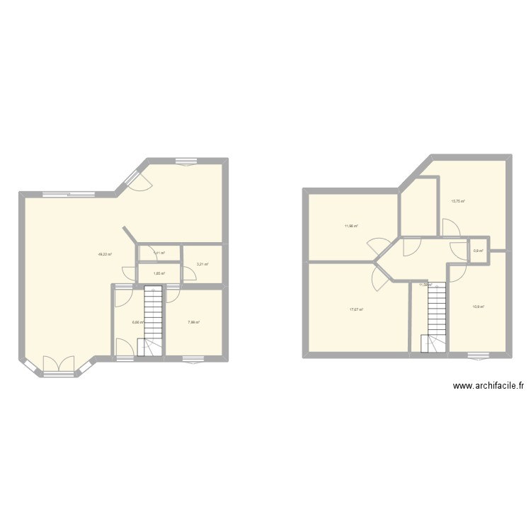 Maison Vern 2. Plan de 12 pièces et 139 m2