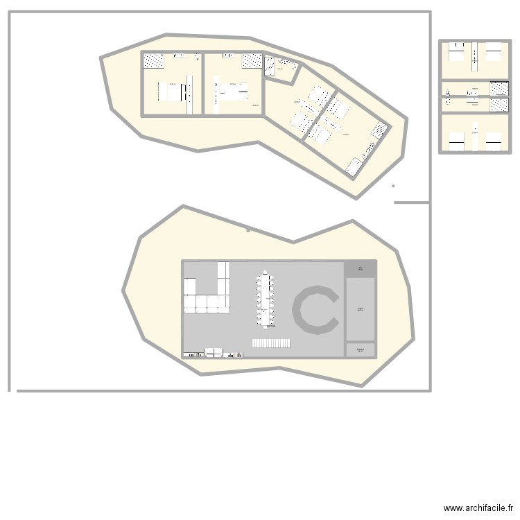Villa AGUA RDC V6. Plan de 15 pièces et 1159 m2