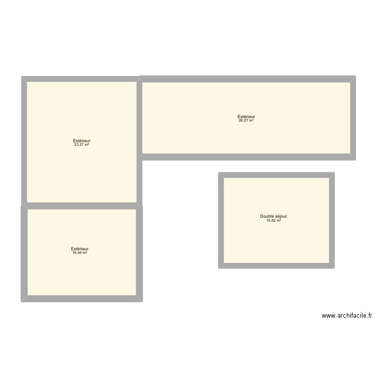 Plan 2. Plan de 4 pièces et 82 m2