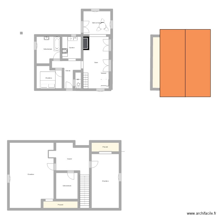 maison artaz.ArchiFacile (1). Plan de 14 pièces et 180 m2