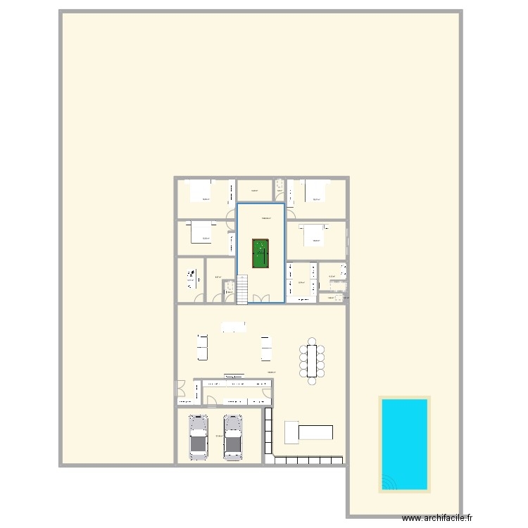 germain Quintel V2. Plan de 17 pièces et 1421 m2