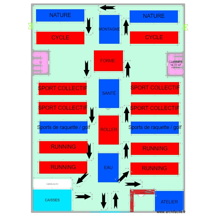 DECATLHON. Plan de 0 pièce et 0 m2