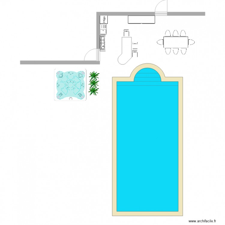 CUISINE EXTERIEURE 1. Plan de 0 pièce et 0 m2