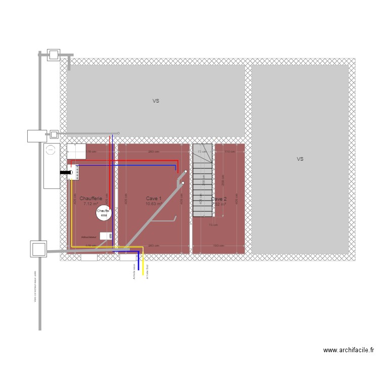 Plomberie Cave . Plan de 0 pièce et 0 m2