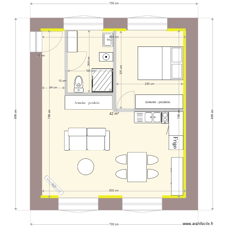 logement Rdc Com 3. Plan de 0 pièce et 0 m2