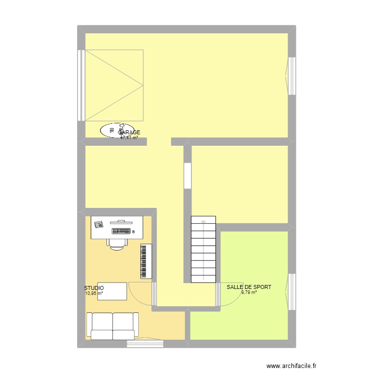 Sous sol maison sofiane. Plan de 0 pièce et 0 m2