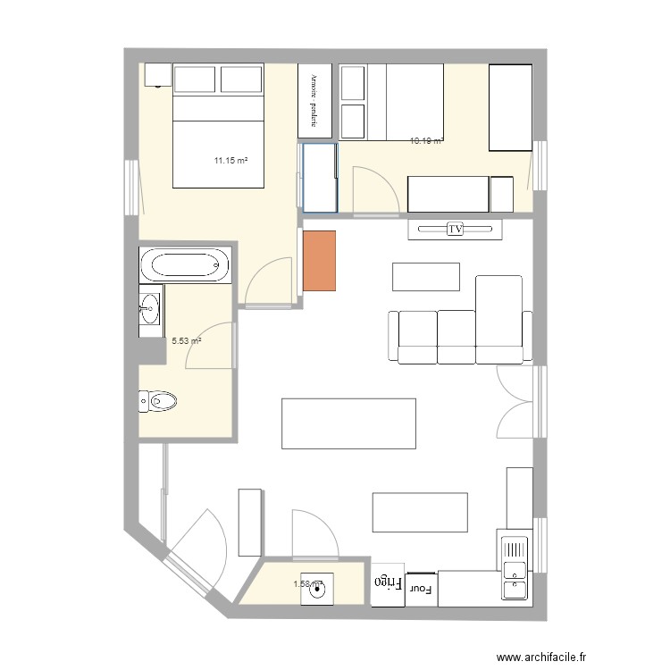 appartement jardin de l europe 1. Plan de 0 pièce et 0 m2