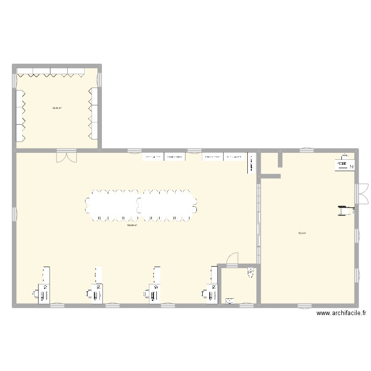 InnovArmor. Plan de 3 pièces et 278 m2