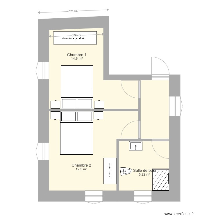 Maison Portugal V2. Plan de 0 pièce et 0 m2