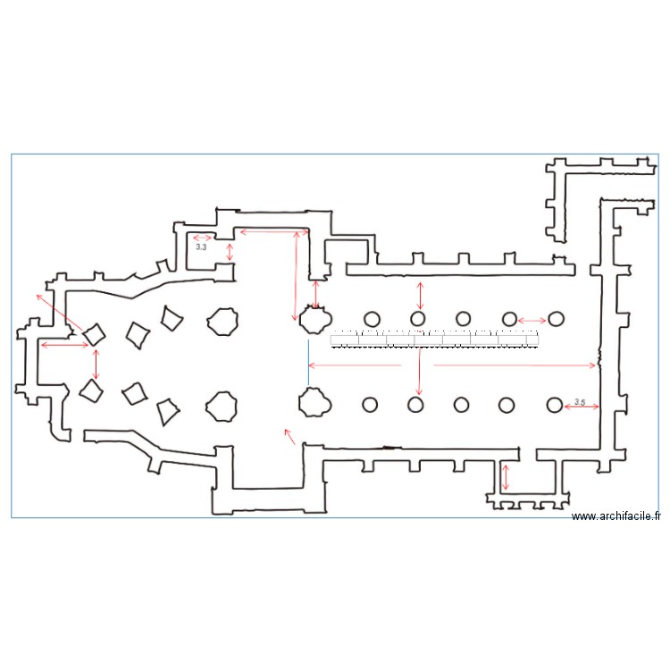 christ church. Plan de 0 pièce et 0 m2