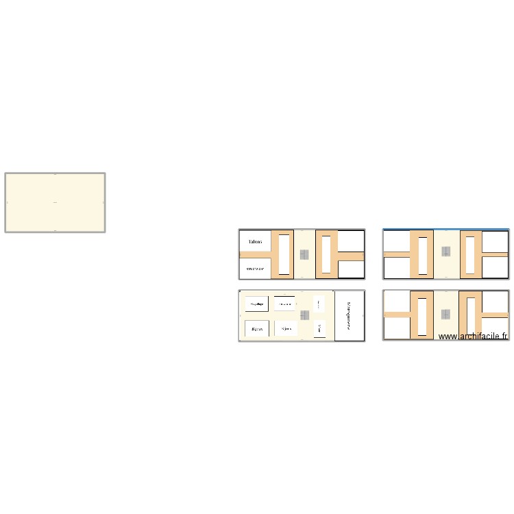 galerie lafayette. Plan de 5 pièces et 1214 m2