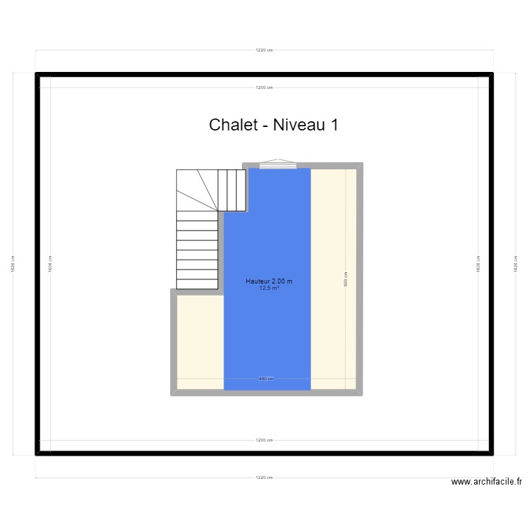 Chalet. Plan de 0 pièce et 0 m2