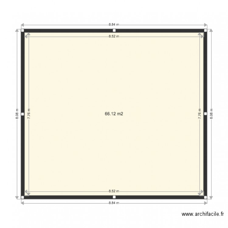 PLAN POTEAU FERME. Plan de 0 pièce et 0 m2