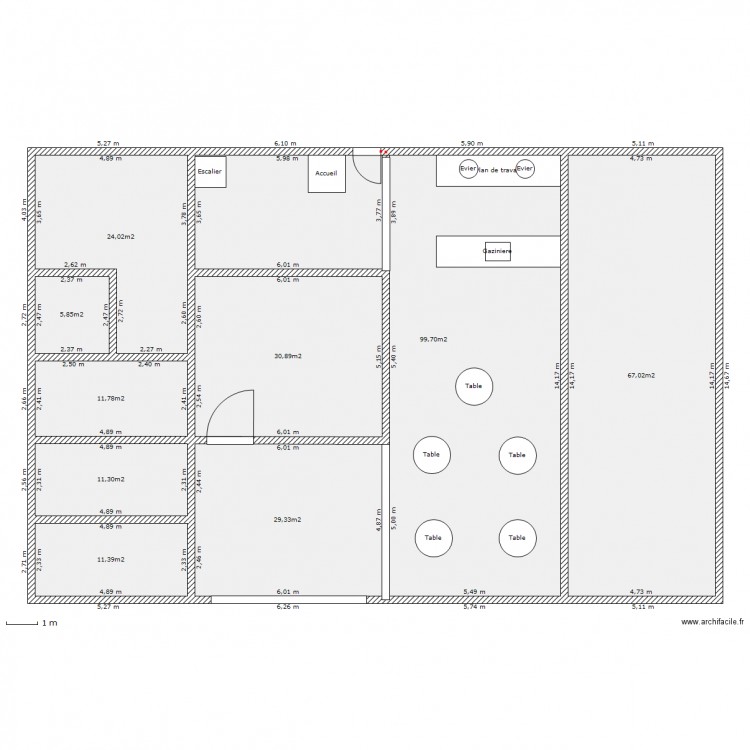 niveau inférieur. Plan de 0 pièce et 0 m2