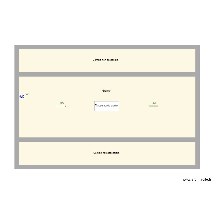 Grenier Olivier. Plan de 0 pièce et 0 m2