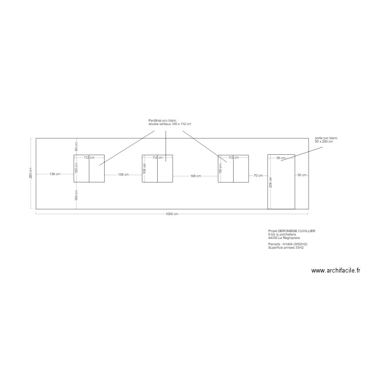 plan chalet façade avant. Plan de 0 pièce et 0 m2