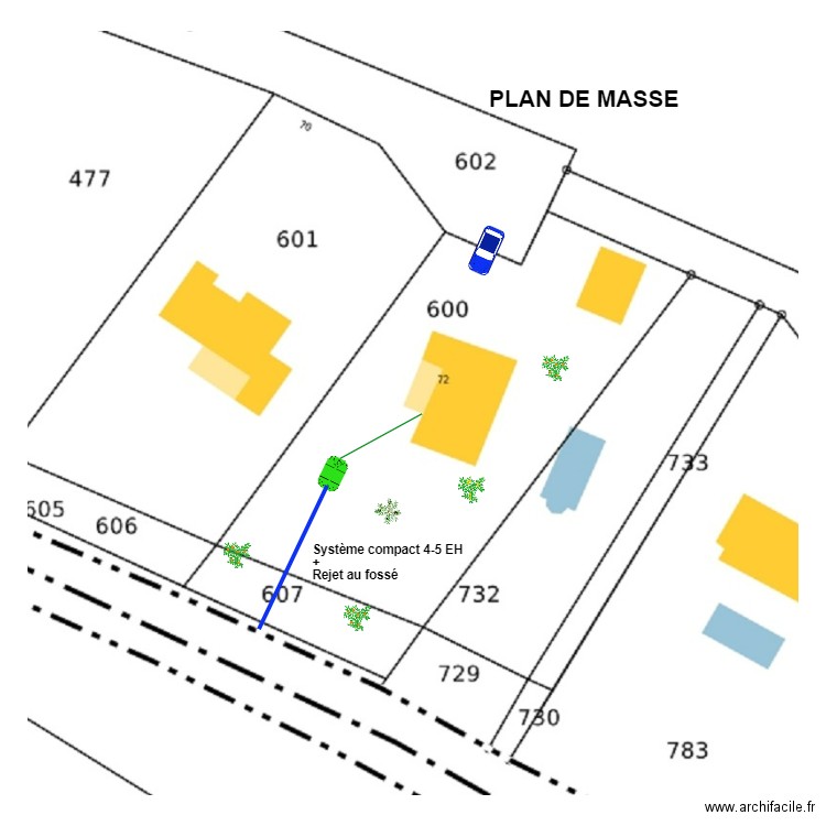 sido. Plan de 0 pièce et 0 m2