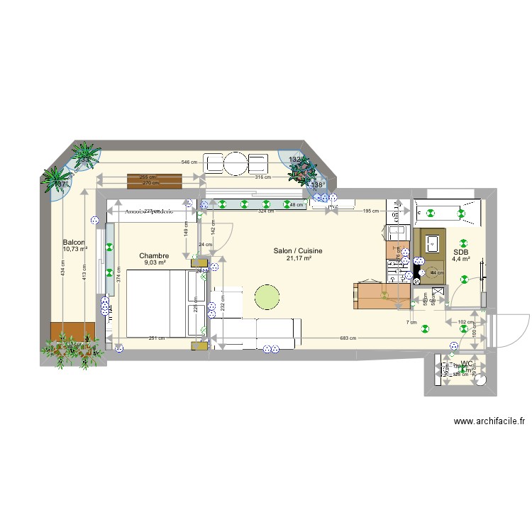 Rouvray V3 b. Plan de 0 pièce et 0 m2