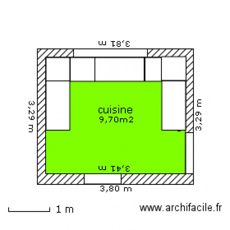 cuisine. Plan de 0 pièce et 0 m2