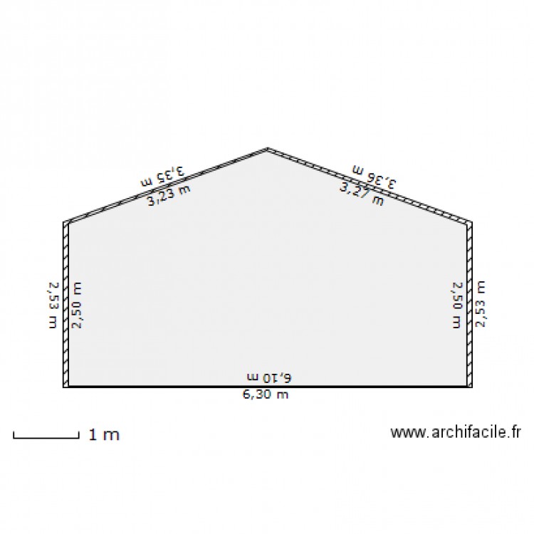 abri de jardin DE 3M. Plan de 0 pièce et 0 m2