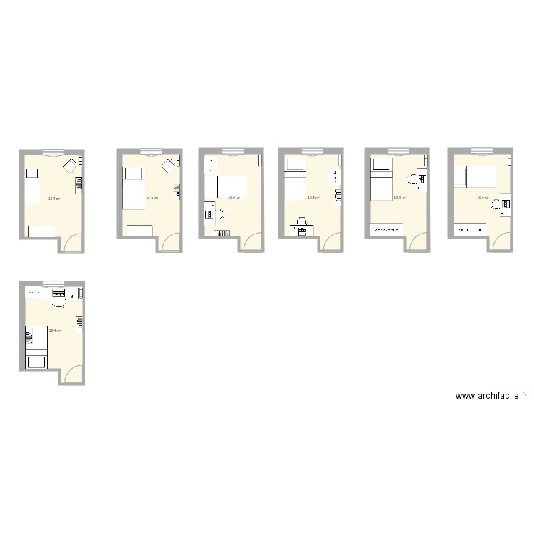 Chambre Inès. Plan de 0 pièce et 0 m2