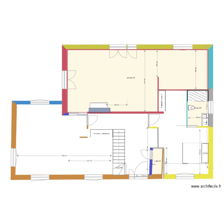 plan sejour. Plan de 0 pièce et 0 m2