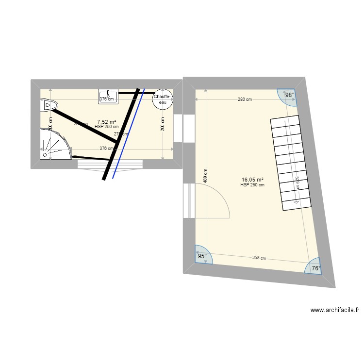 Chagnon Gite Plan 2 Pi ces 24 M2 Dessin Par Saint Savinien