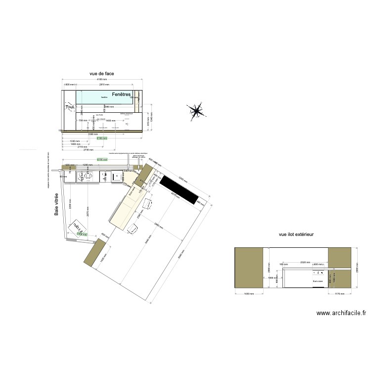 plan cuisine cabane V 3. Plan de 0 pièce et 0 m2