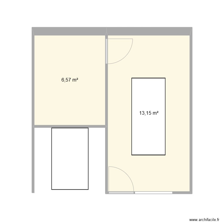 Salles de REUNIONS NANTERRE INFORMATIQUE. Plan de 2 pièces et 20 m2