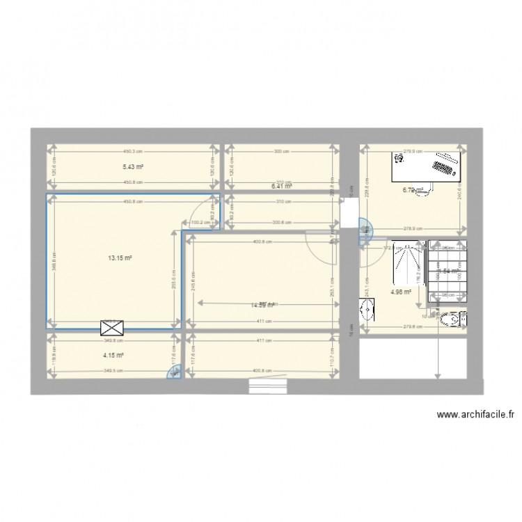 escoire étage 1. Plan de 0 pièce et 0 m2