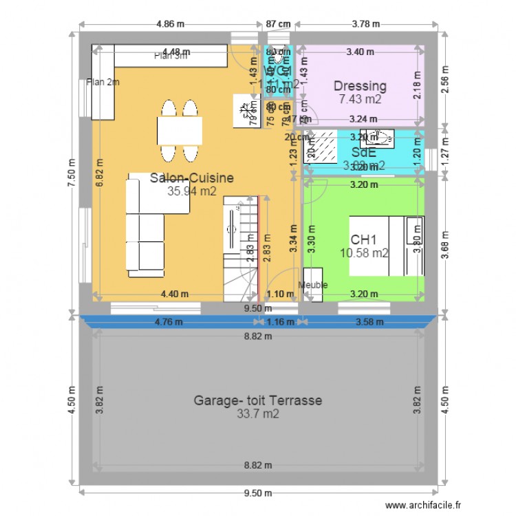 2015 06 04 RdC 950x750 1. Plan de 0 pièce et 0 m2