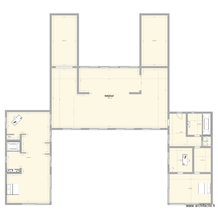 chambre alexandre. Plan de 10 pièces et 456 m2