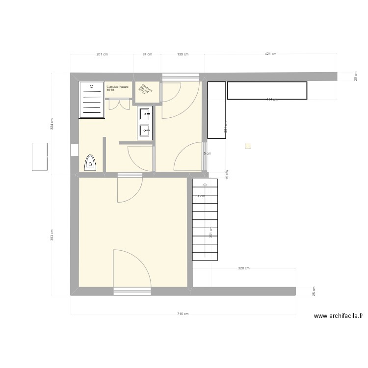 Entrée & sdb 1 V8. Plan de 0 pièce et 0 m2