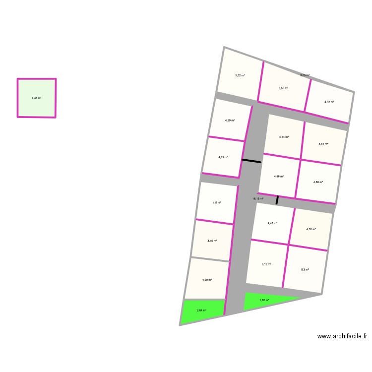 plan iss land 3. Plan de 21 pièces et 103 m2