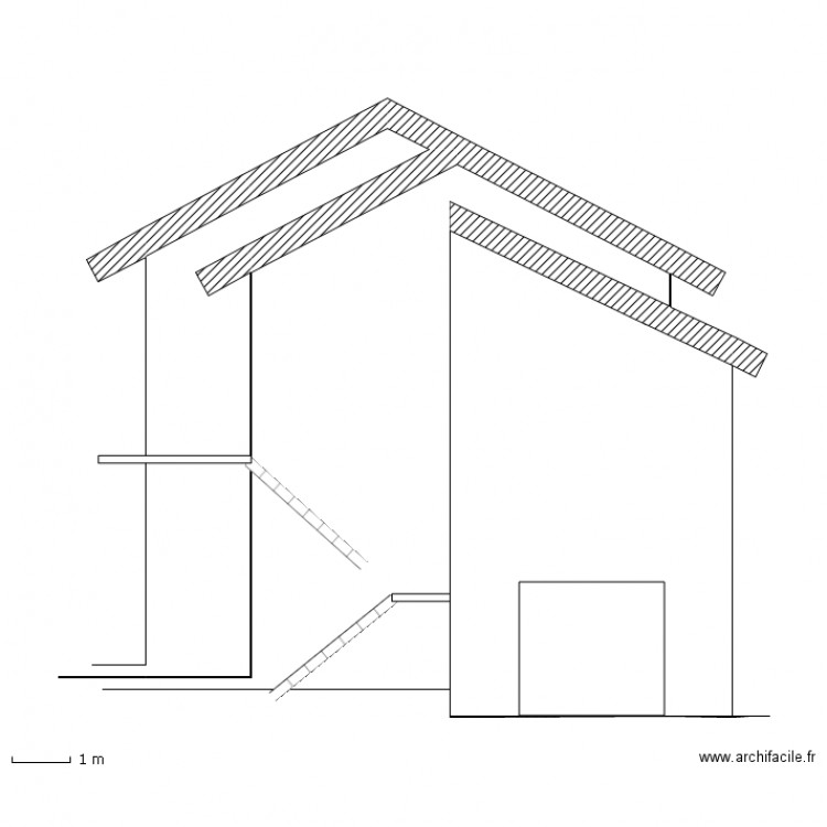 Facade Nord. Plan de 0 pièce et 0 m2