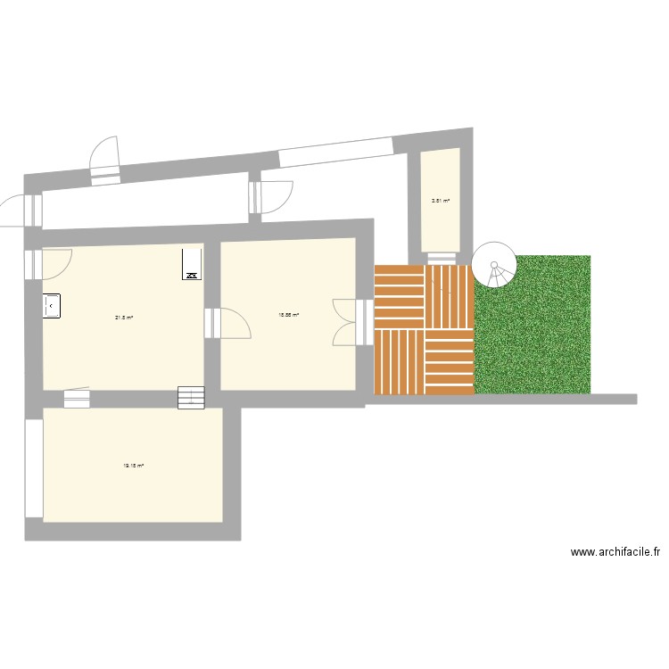 Gaston RDC. Plan de 0 pièce et 0 m2